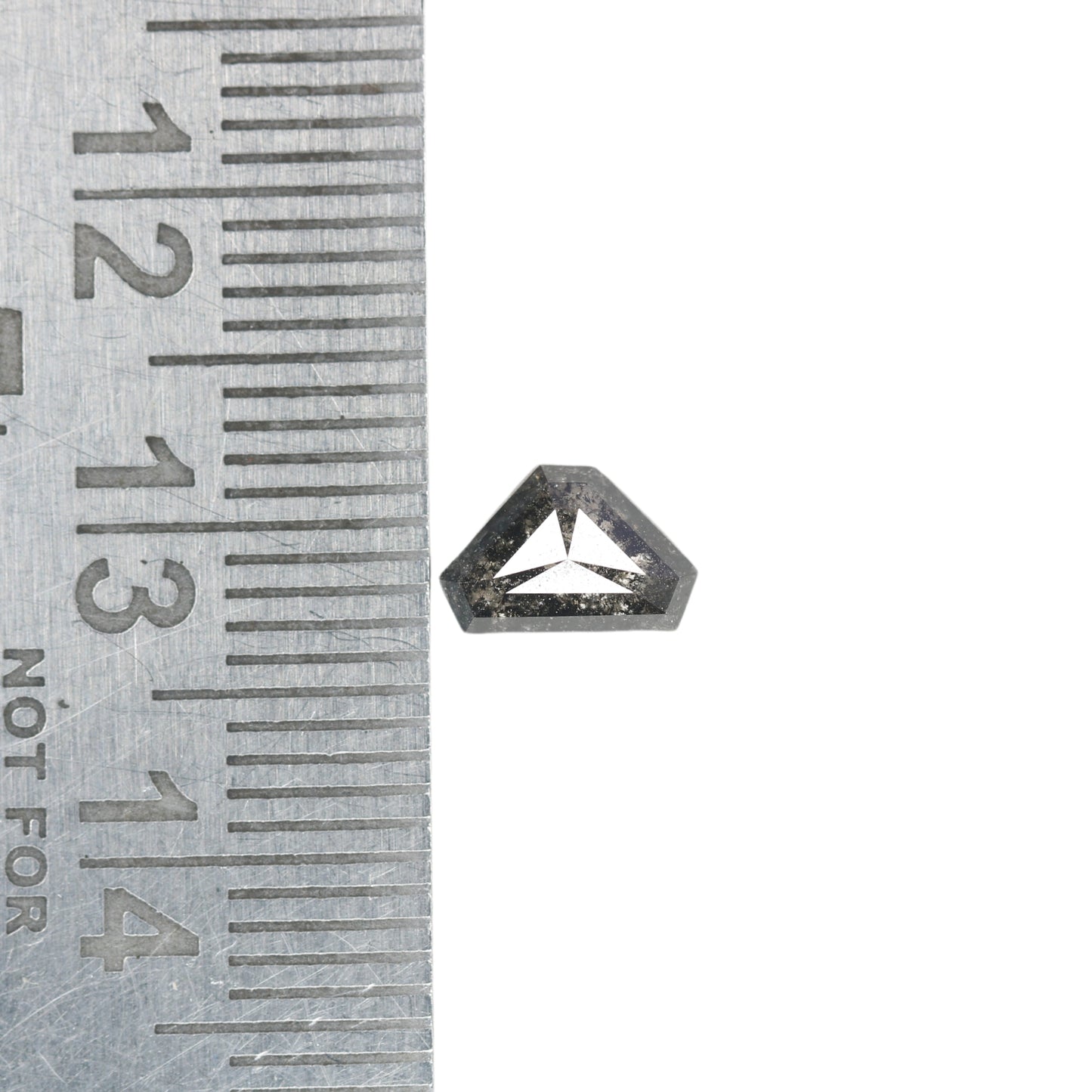 0.82 CT Geometric Shape Salt And Pepper Diamond For Statement Jewelry | Diamond Pendant