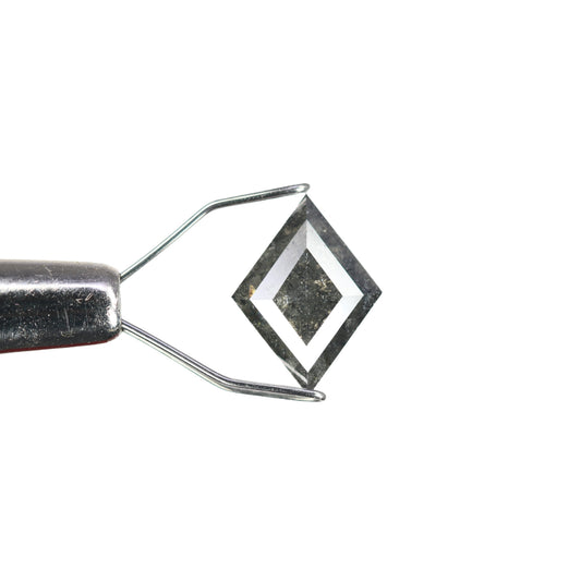 1.25 CT Kite Salt And Pepper Diamond For Engagement Ring | Gift For Girl Friend
