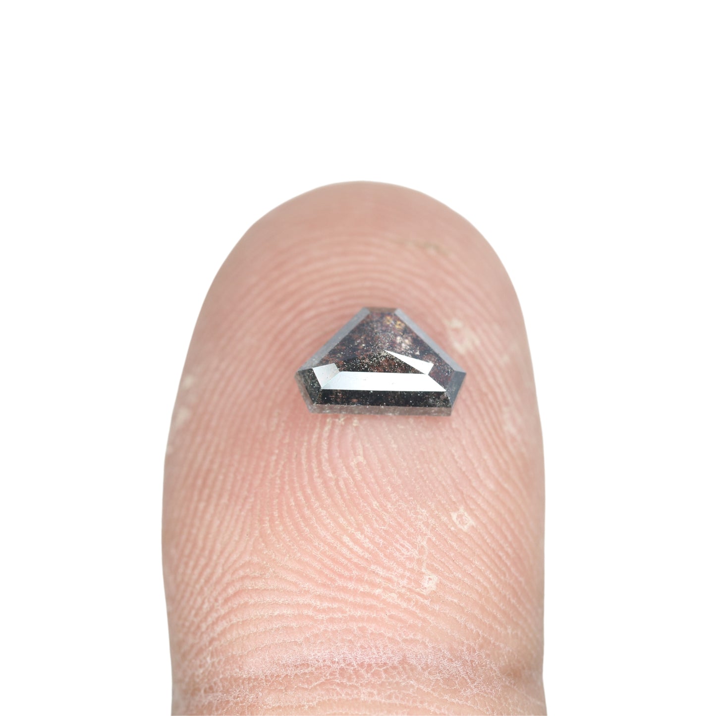 0.82 CT Geometric Shape Salt And Pepper Diamond For Statement Jewelry | Diamond Pendant