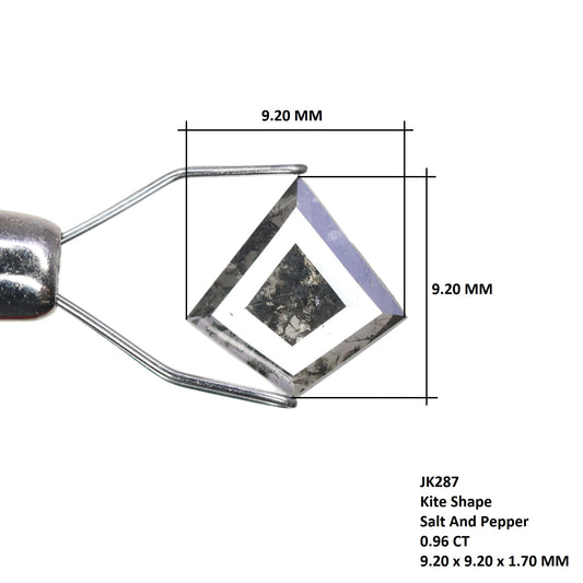 0.96 CT Fancy Salt And Pepper Kite Shape Diamond For Wedding Ring