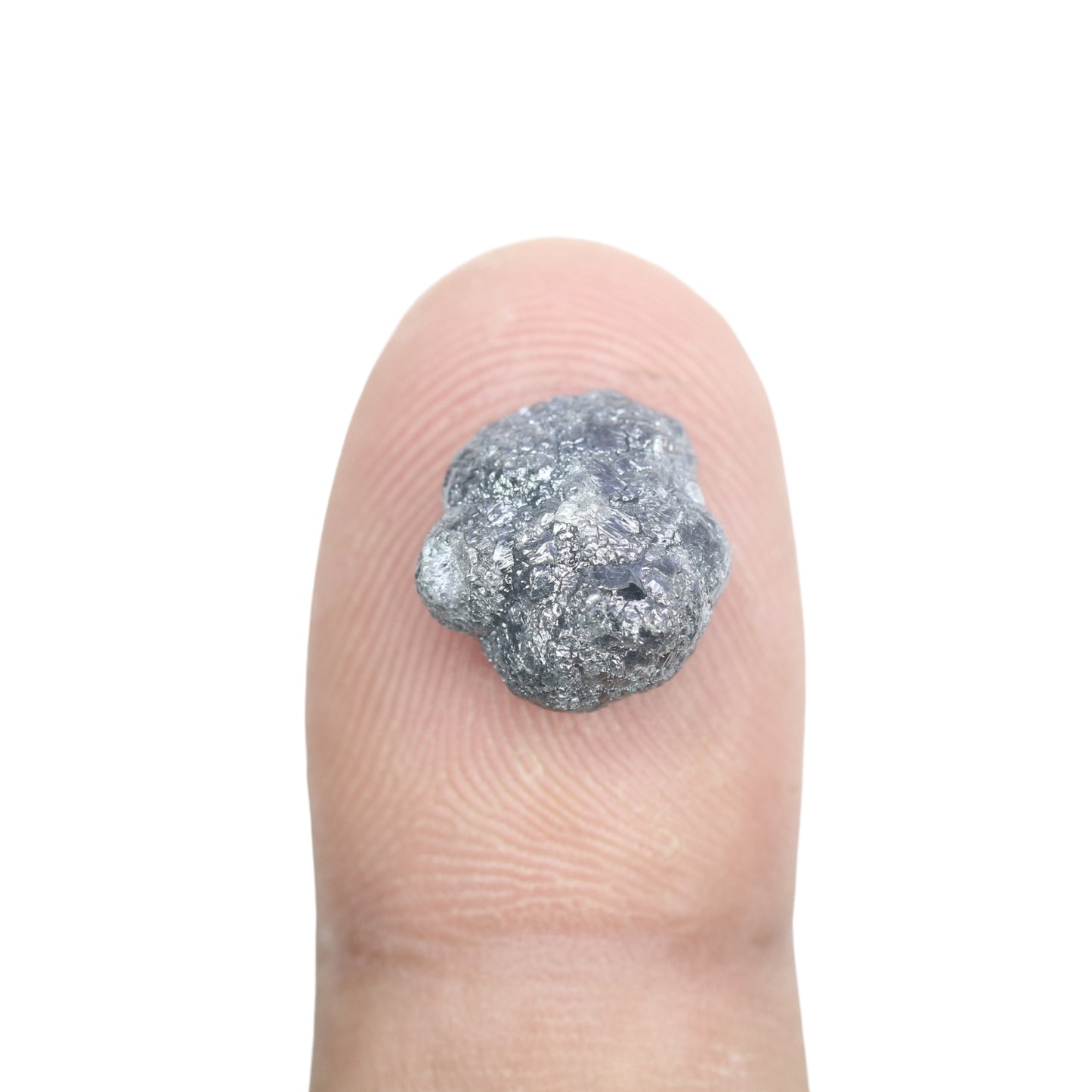 5.27 CT Black Grey Rough Uncut Diamond For Engagement Ring
