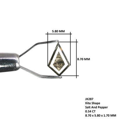 0.54 CT Kite Shape Salt And Pepper Diamond For Engagement Ring - JayKrishna Diamond