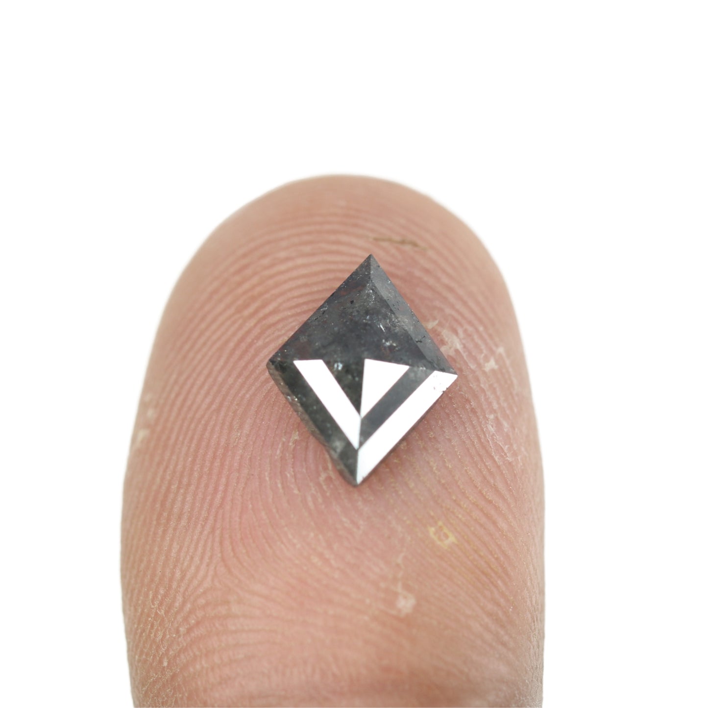 1.25 CT Kite Salt And Pepper Diamond For Engagement Ring | Gift For Girl Friend