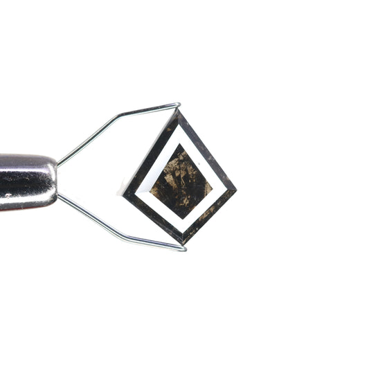 1.95 CT Kite Shape Fancy Salt And Pepper Diamond For Engagement Ring