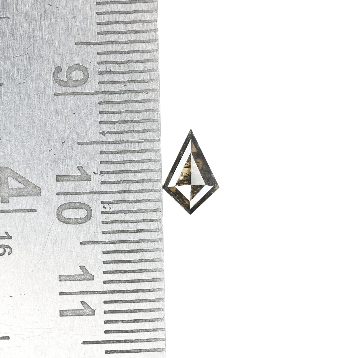 0.54 CT Kite Shape Salt And Pepper Diamond For Engagement Ring - JayKrishna Diamond