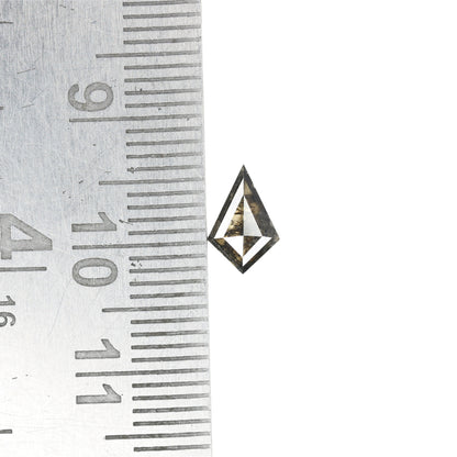 0.54 CT Kite Shape Salt And Pepper Diamond For Engagement Ring - JayKrishna Diamond