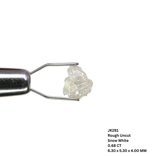 0.68 CT Loose Snow White Rough Uncut Fancy Diamond For Pendant | Diamond Ring | Gift For Her