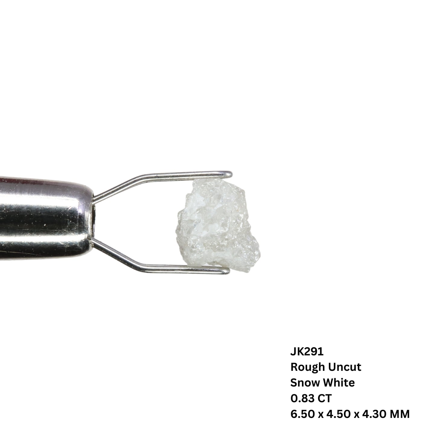 0.83 CT Rough Uncut Snow White Diamond For Statement Jewelry | Diamond Ring | Gift For Girl Friend - JayKrishna Diamond