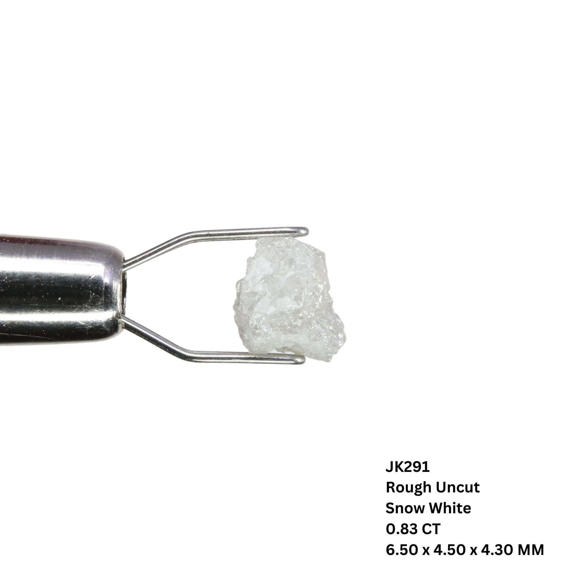 0.83 CT Rough Uncut Snow White Diamond For Statement Jewelry | Diamond Ring | Gift For Girl Friend - JayKrishna Diamond