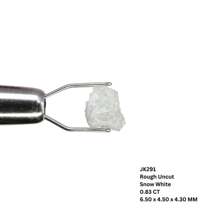 0.83 CT Rough Uncut Snow White Diamond For Statement Jewelry | Diamond Ring | Gift For Girl Friend - JayKrishna Diamond
