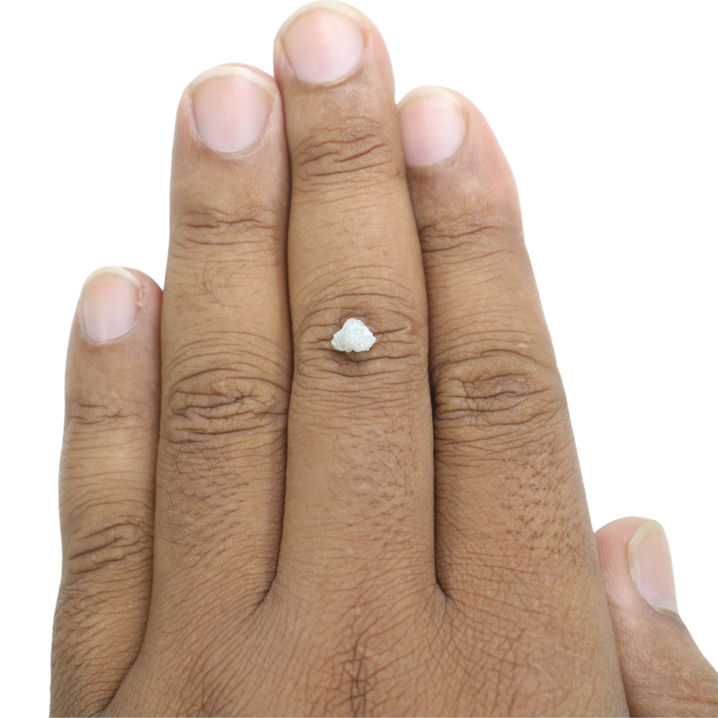 0.83 CT Rough Uncut Snow White Diamond For Statement Jewelry | Diamond Ring | Gift For Girl Friend - JayKrishna Diamond