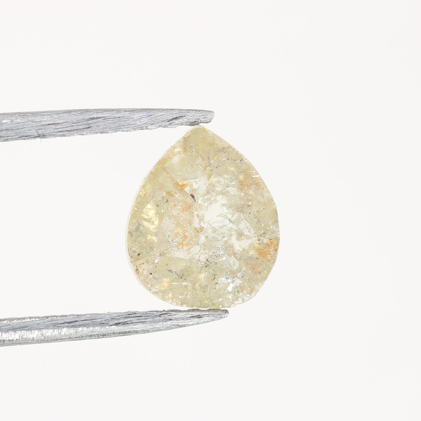 0.92 CT Light Yellow Loose Natural Pear Cut Diamond For Birthday Gift Ring | Double Band Pear Shape Diamond Ring - JayKrishna Diamond