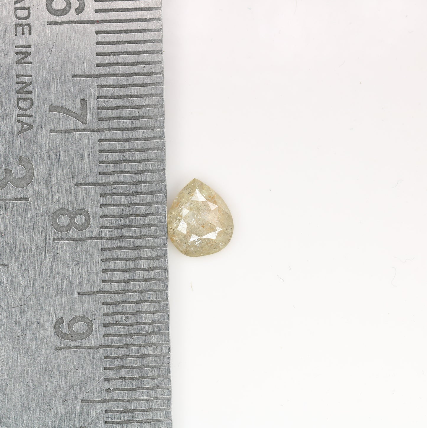 0.92 CT Light Yellow Loose Natural Pear Cut Diamond For Birthday Gift Ring | Double Band Pear Shape Diamond Ring - JayKrishna Diamond