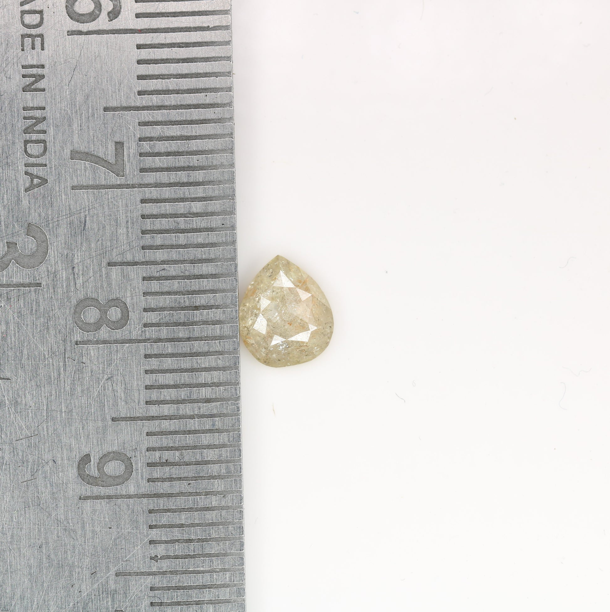 0.92 CT Light Yellow Loose Natural Pear Cut Diamond For Birthday Gift Ring | Double Band Pear Shape Diamond Ring - JayKrishna Diamond