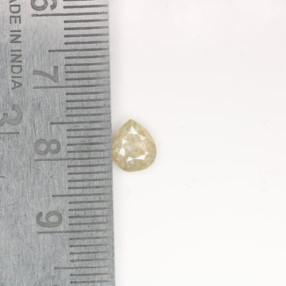 0.92 CT Light Yellow Loose Natural Pear Cut Diamond For Birthday Gift Ring | Double Band Pear Shape Diamond Ring - JayKrishna Diamond