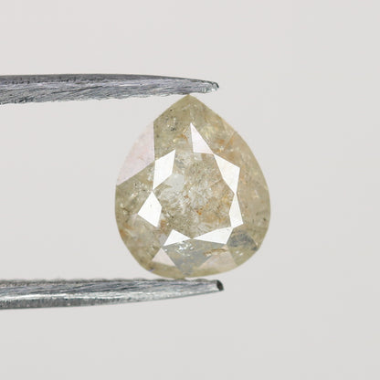 0.92 CT Light Yellow Loose Natural Pear Cut Diamond For Birthday Gift Ring | Double Band Pear Shape Diamond Ring - JayKrishna Diamond