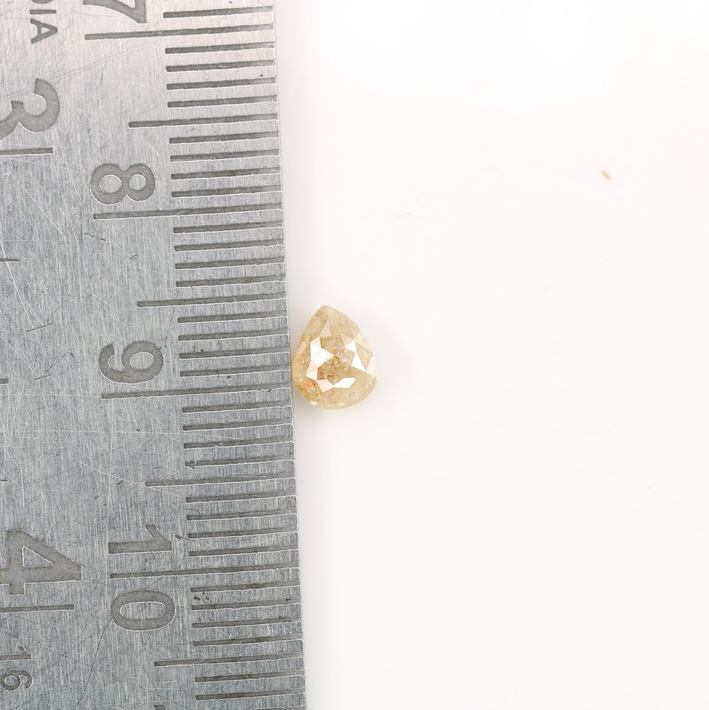 0.73 CT Pear Cut Peach Diamond For Engagement Ring | Peach Pear Natural Loose Diamond For Sale