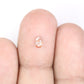 0.23 CT Brilliant Cut Peach Pear Shape Diamond For Proposal Ring | Gift For Girlfriend