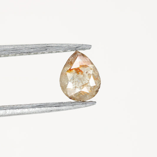 0.43 CT Peach Colour Pear Diamond For Propose Ring | customize Ring Set Pear