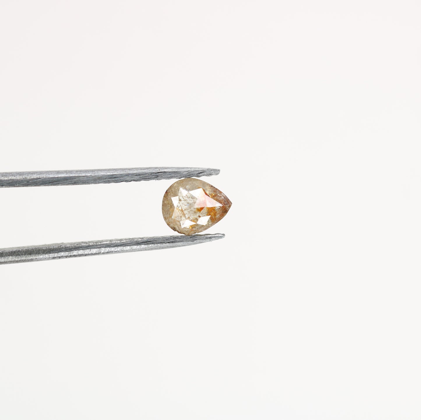 0.43 CT Peach Colour Pear Diamond For Propose Ring | customize Ring Set Pear