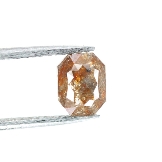 1.25 CT Red Emerald Shape Loose Diamond For Designer Jewelry - JayKrishna Diamond