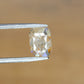 0.59 CT Peach Colour Emerald Shape Natural Diamond For Engagement Ring | 14k Rose Gold Emerald Ring