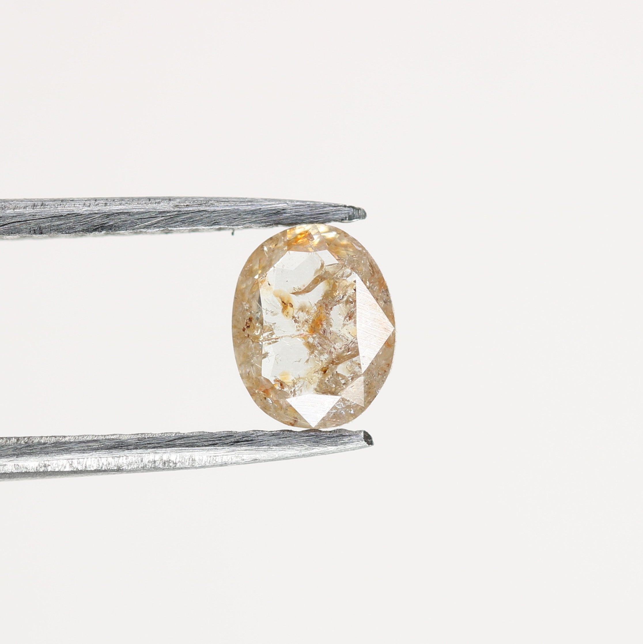 0.54 CT Peach Colour Oval Shape Brilliant Cut Diamond For Engagement Ring