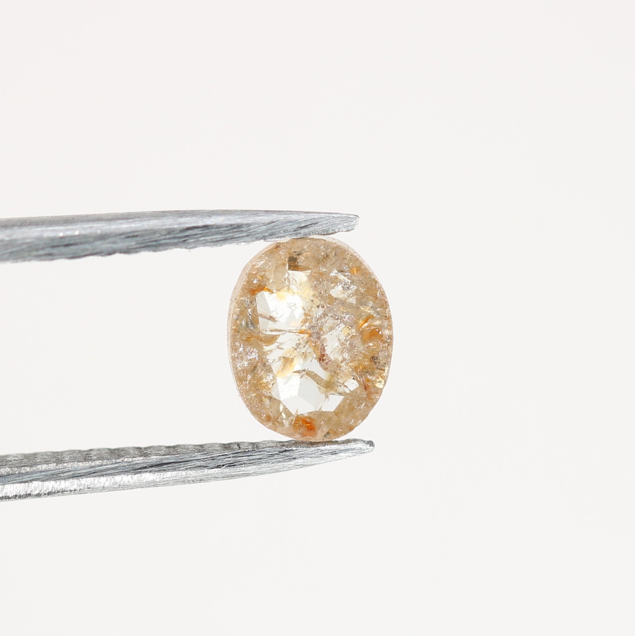 0.54 CT Peach Colour Oval Shape Brilliant Cut Diamond For Engagement Ring