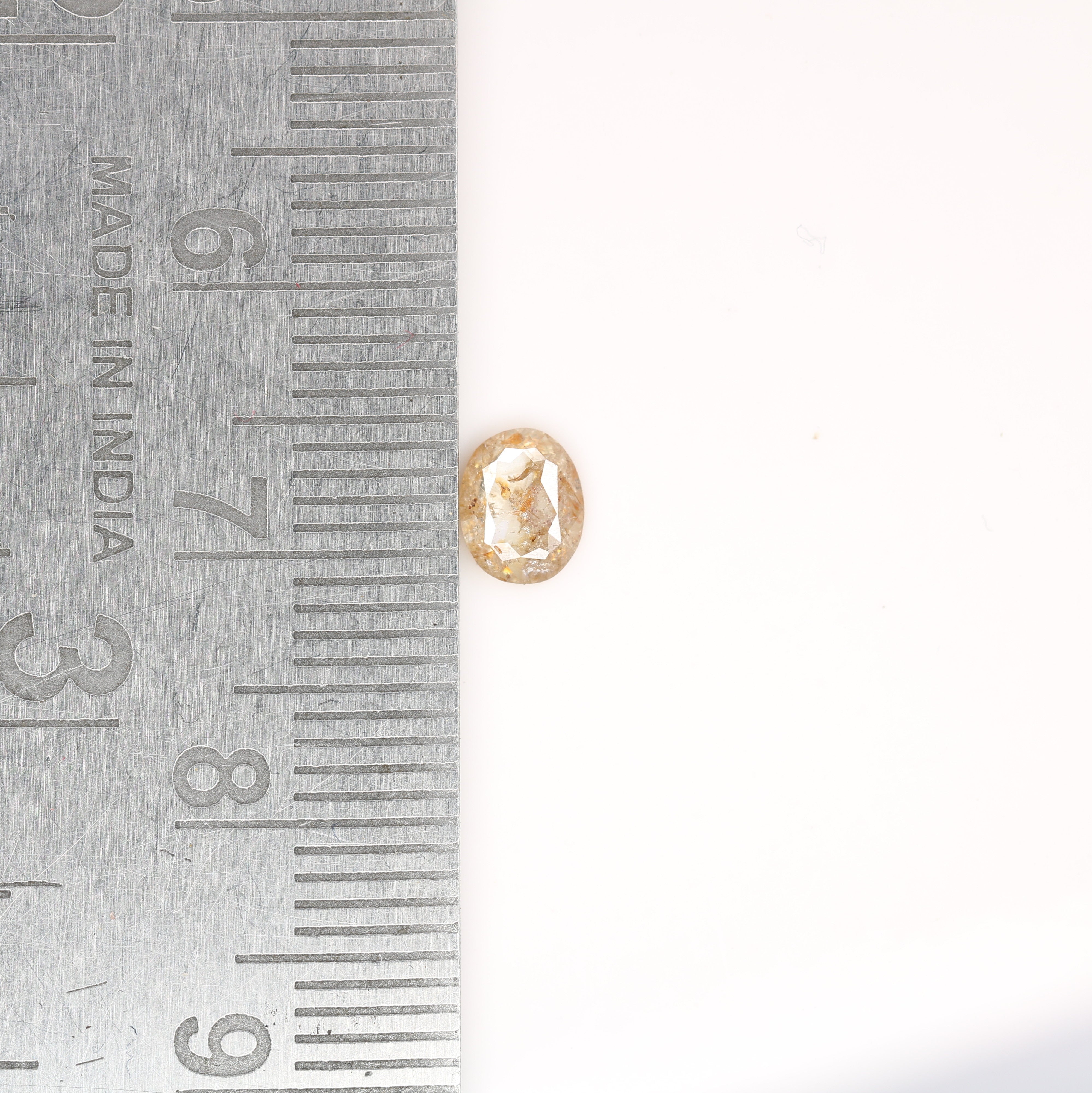 0.54 CT Peach Colour Oval Shape Brilliant Cut Diamond For Engagement Ring