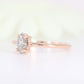 Polished Marquise Cut 14K Rose Gold Salt And Pepper Diamond Ring