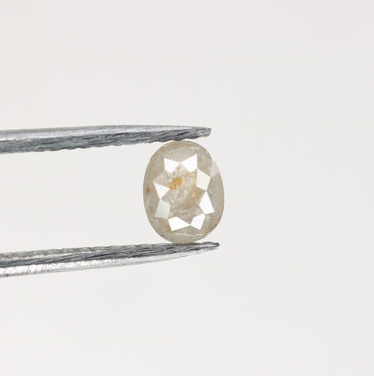 0.44 CT Peach Colour Oval Shape Diamond For Engagement Ring | Customize Handmade Prong Set Diamond