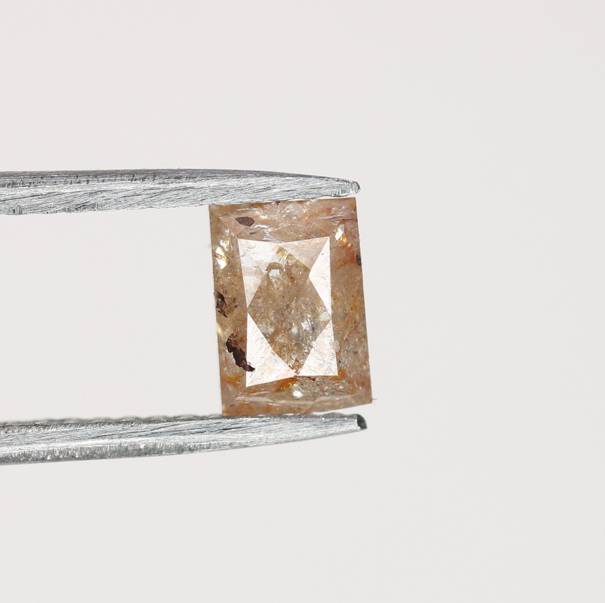 0.75 CT Baguette Shape Peach Colour Natural Loose Diamond For Anniversary Ring
