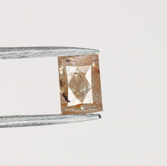 0.75 CT Baguette Shape Peach Colour Natural Loose Diamond For Anniversary Ring | - JayKrishna Diamond
