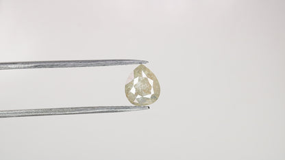 0.92 CT Light Yellow Loose Natural Pear Cut Diamond For Birthday Gift Ring | Double Band Pear Shape Diamond Ring