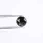 0.44 CT 5.00 MM Loose Natural Black Round Rose Cut Diamond For Engagement Ring