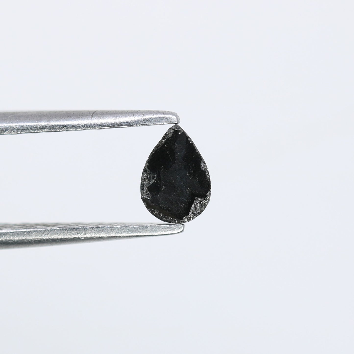 0.29 CT Pear Cut Black Natural Diamond For Engagement Ring