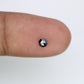 0.21 CT Round Rose Cut Natural Black Diamond For Engagement Ring
