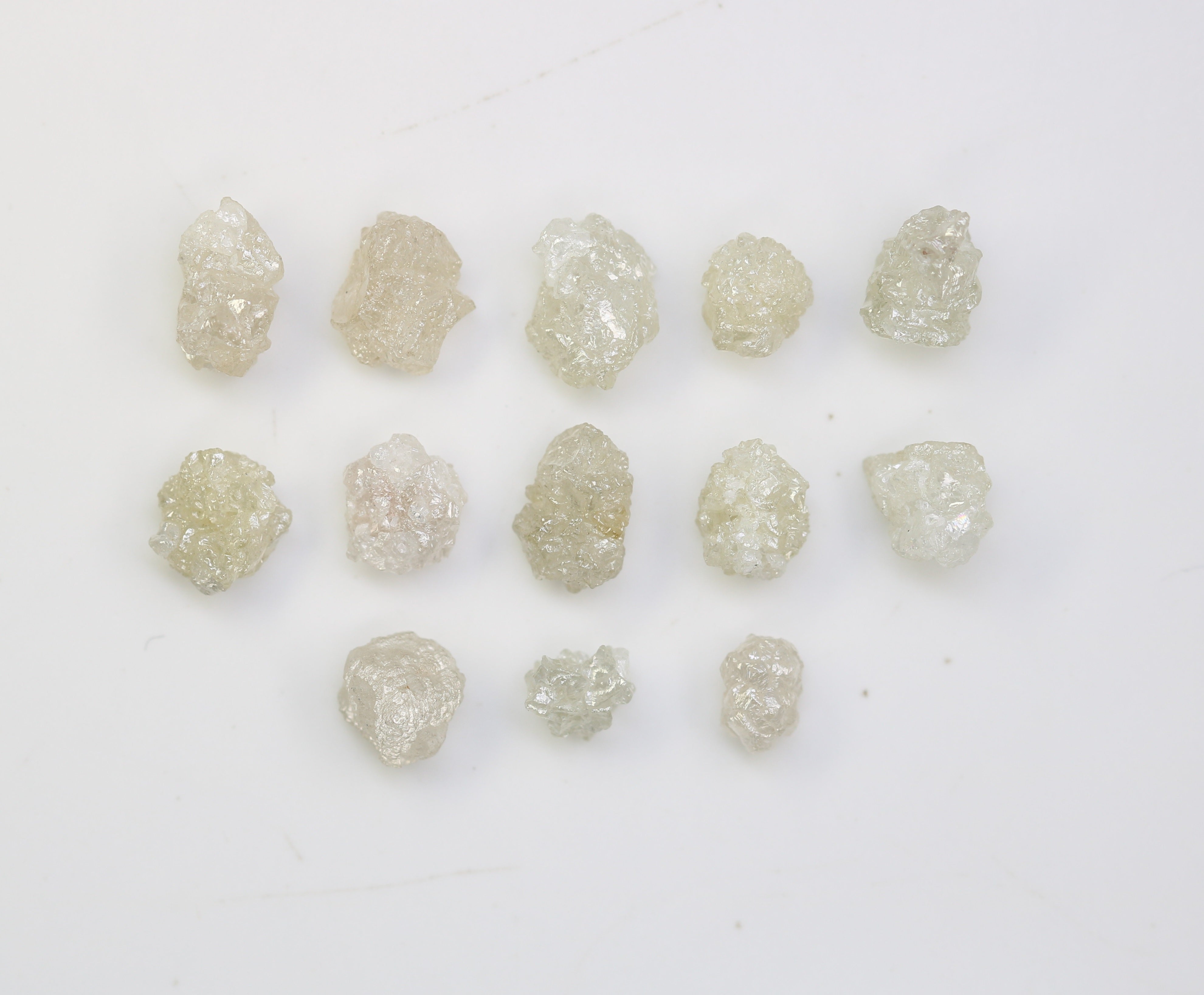 5.41 CT Raw Rough Irregular Cut White Grey Diamond For Engagement Ring