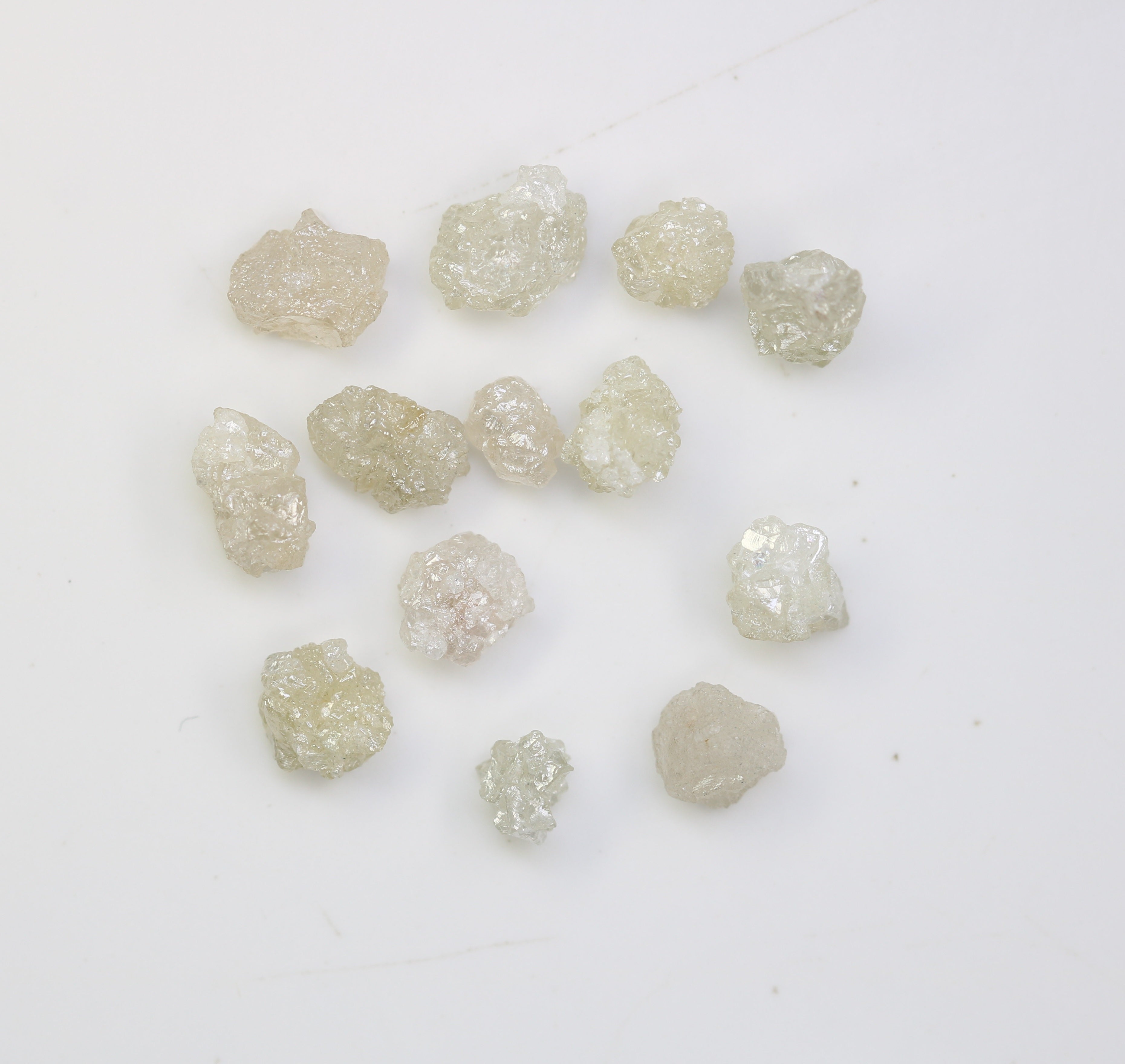 5.41 CT Raw Rough Irregular Cut White Grey Diamond For Engagement Ring