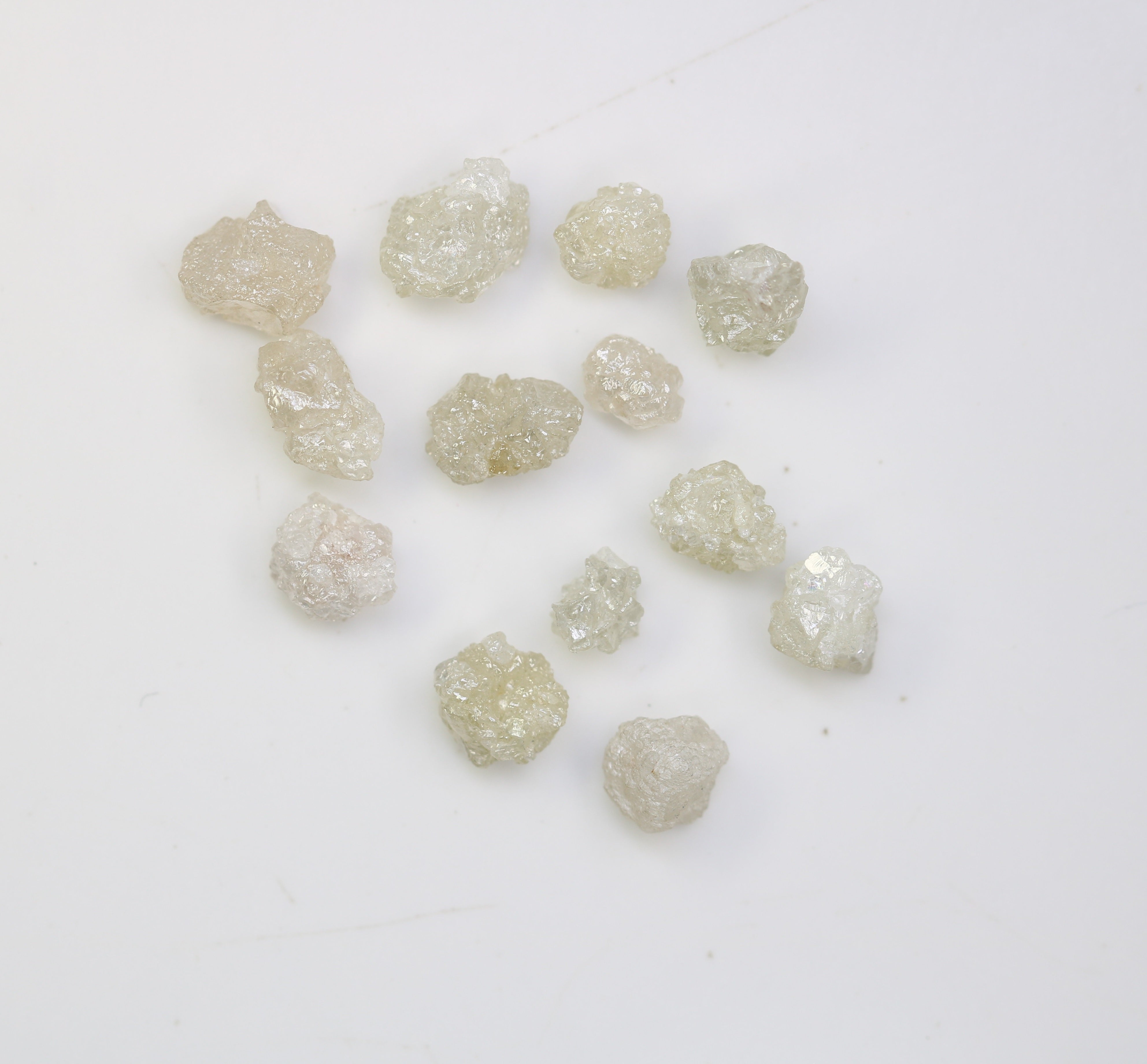 5.41 CT Raw Rough Irregular Cut White Grey Diamond For Engagement Ring