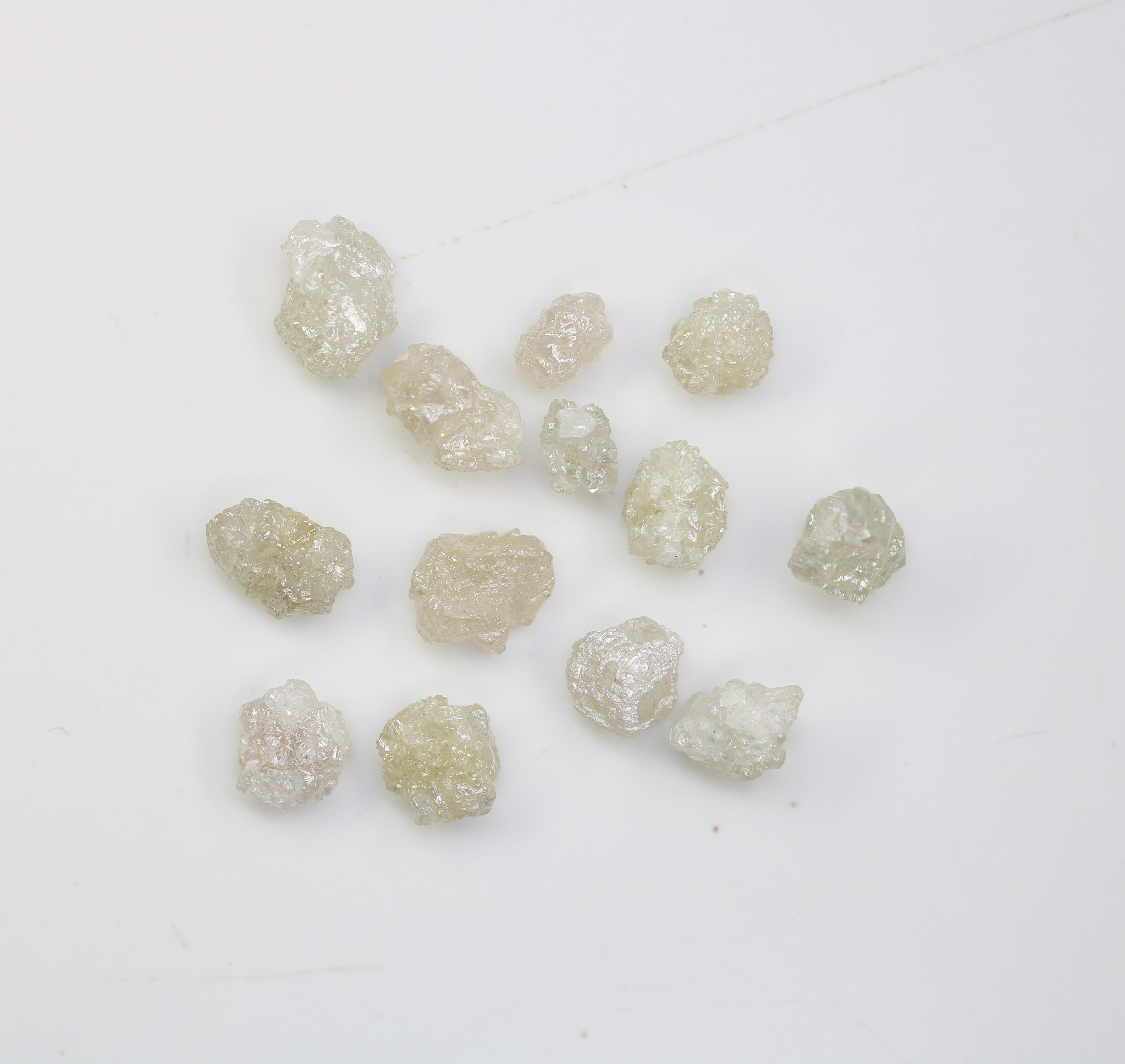 5.41 CT Raw Rough Irregular Cut White Grey Diamond For Engagement Ring