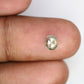 0.61 CT Salt And Pepper Oval Cut 5.80 MM Loose Diamond For Designer Jewelry
