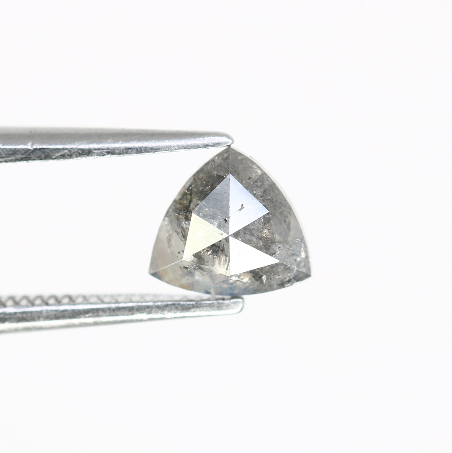 0.62 CT Triangle Shape 5.90 MM Salt And Pepper Diamond For Promise Ring