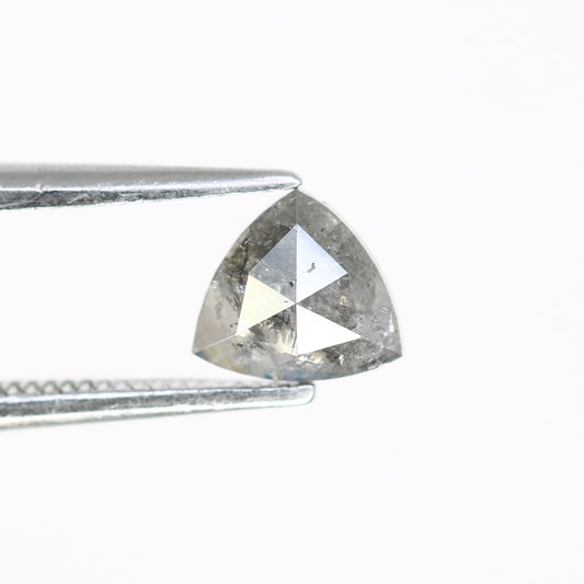 0.62 CT Triangle Shape 5.90 MM Salt And Pepper Diamond For Promise Ring