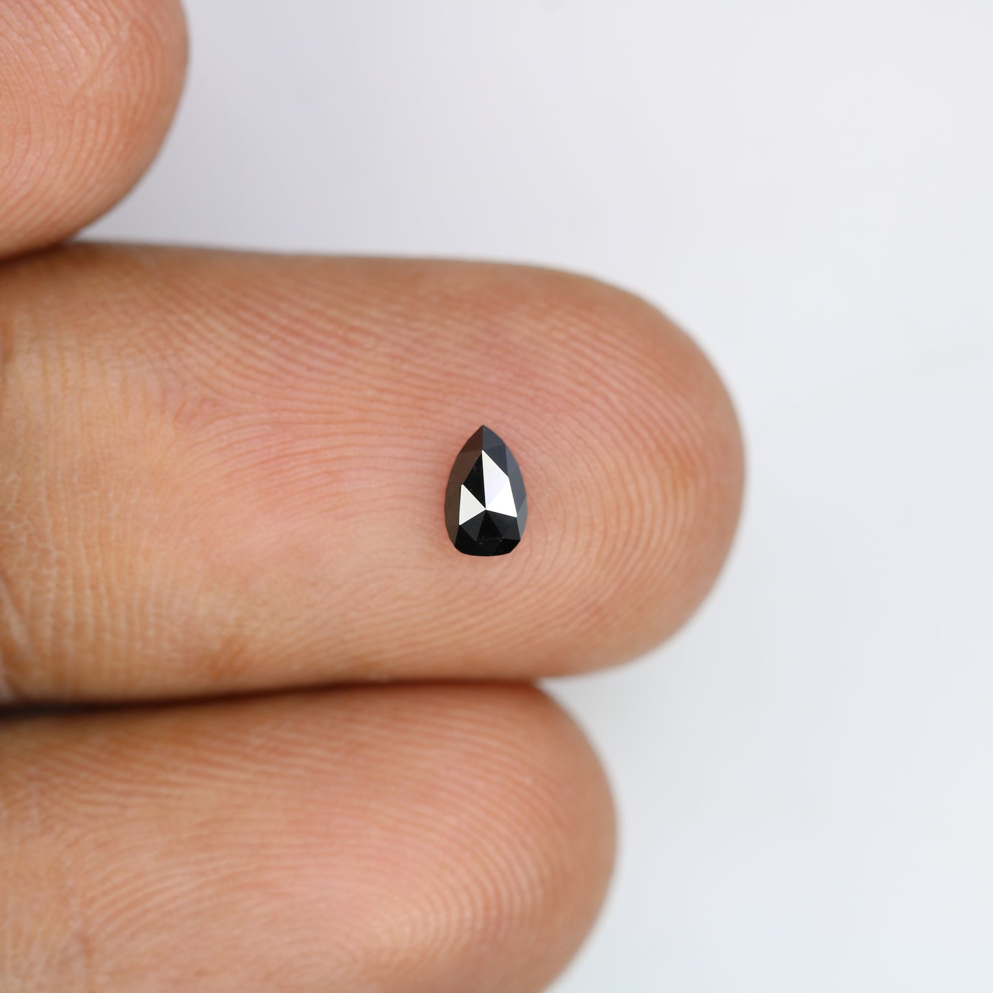 0.30 CT Loose Black Pear Shape Natural Diamond For Engagement Ring