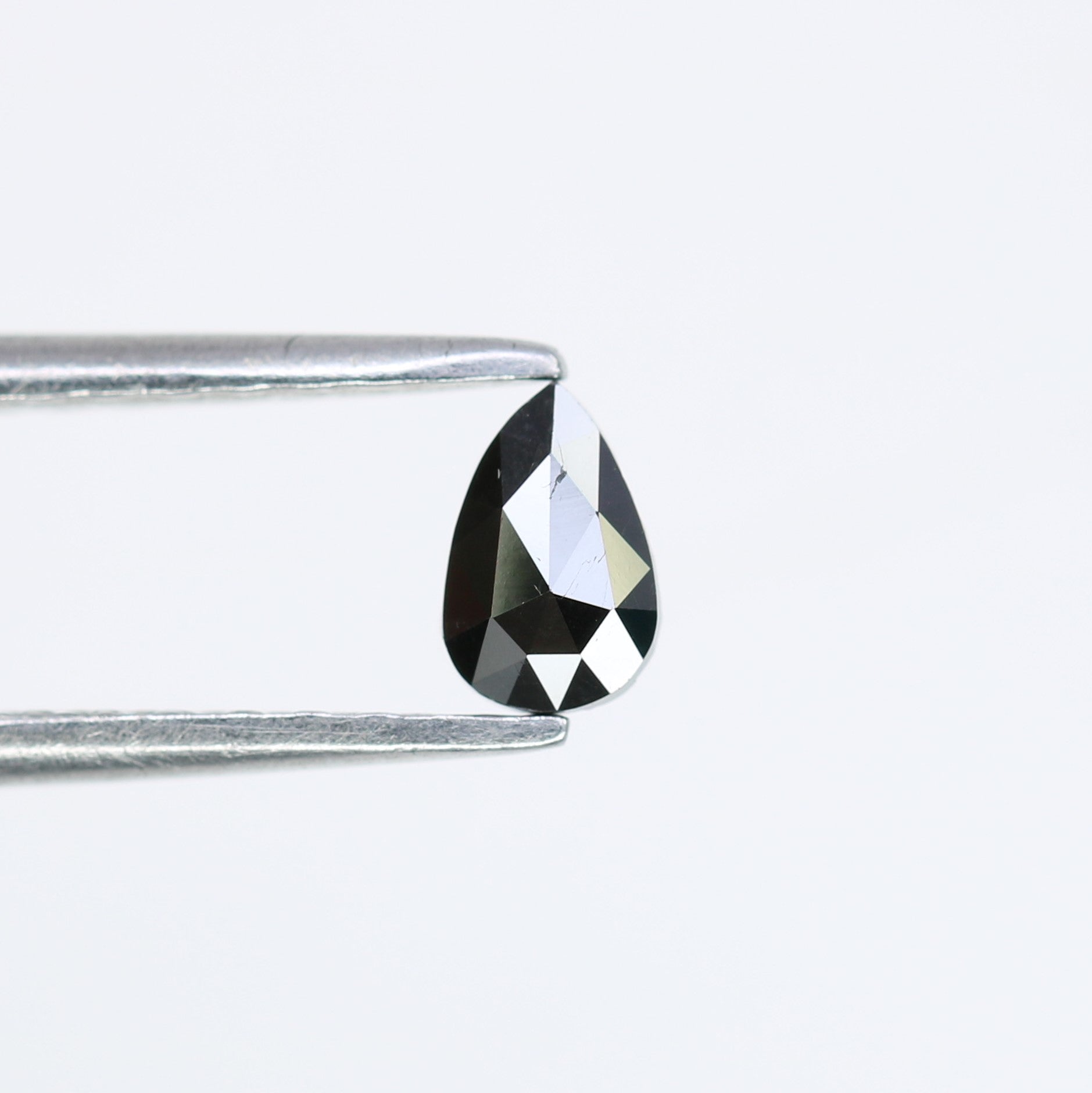 0.24 CT Pear Shape Black Diamond For Engagement Ring