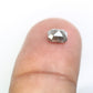 0.71 CT Emerald Shape 5.30 MM Salt And Pepper Natural Diamond For Engagement Ring