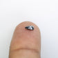 0.24 CT Pear Shape Black Diamond For Engagement Ring