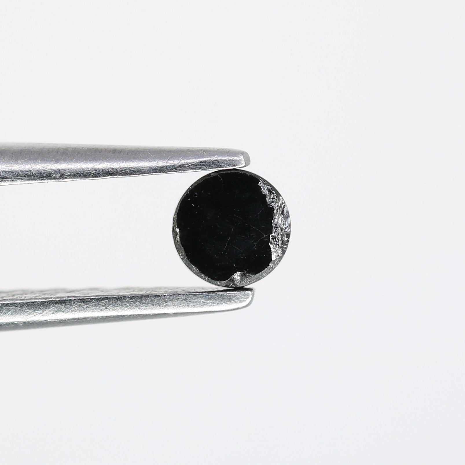 0.22 CT Round Rose Cut 3.60 x 1.80 MM Black Loose Diamond For Engagement Ring