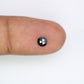 0.34 CT Round Rose Cut Black Loose Diamond For Engagement Ring